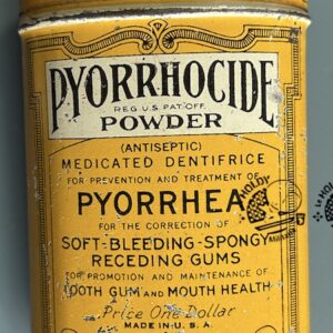 BOITE DE POUDRE DENTIFRICE "PYORRHOCIDE"