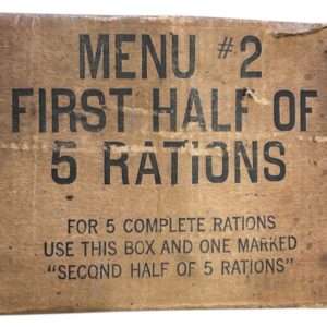 BOITE DE RATION "FIRST HALF MENU 2"