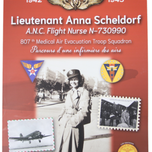 Lieutenant Anna Scheldorf, A.N.C. Flight Nurse, Parcours d'une infirmière des airs