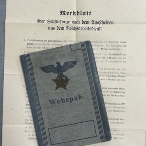 LIVRET MILITAIRE WEHRPASS