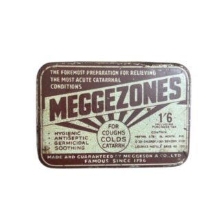 BOITE DE PASTILLES DE MENTHOL "MEGGEZONES"