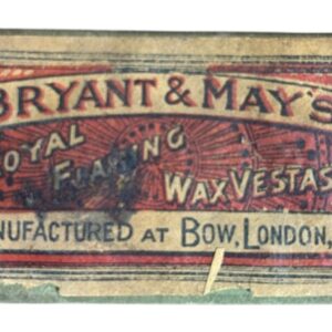 BOITE D'ALLUMETTES "BRYANT & MAY'S"