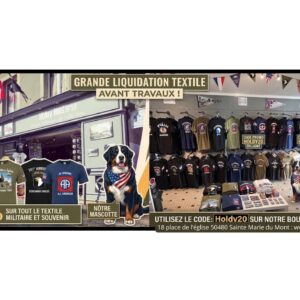 GRANDE LIQUIDATION AVANT TRAVAUX : -20% sur tout le rayon textile du magasin, pour en profiter utilisez le code promo “Holdy20”