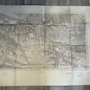 CARTE REGION DE LISIEUX 1936