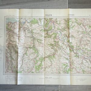 CARTE DE LA REGION DE ROUEN
